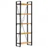 vidaXL 5-Tier Bookcase 60x30x180 cm Solid Mango Wood vidaXL 5-Tier Bookcase 60x30x180 cm Solid Mango Wood