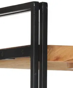 vidaXL 5-Tier Bookcase 140x30x180 cm Solid Acacia Wood