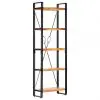 vidaXL 5-Tier Bookcase 60x30x180 cm Solid Acacia Wood