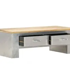 vidaXL Aviator Coffee Table 100x50x36 cm Solid Mango Wood