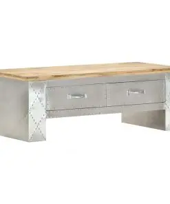 vidaXL Aviator Coffee Table 100x50x36 cm Solid Mango Wood