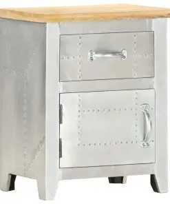 vidaXL Aviator Bedside Cabinet 40x30x50 cm Solid Mango Wood