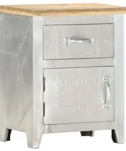 vidaXL Aviator Bedside Cabinet 40x30x50 cm Solid Mango Wood