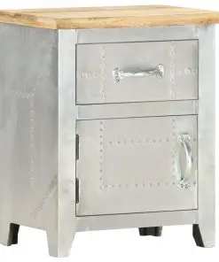 vidaXL Aviator Bedside Cabinet 40x30x50 cm Solid Mango Wood