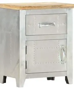 vidaXL Aviator Bedside Cabinet 40x30x50 cm Solid Mango Wood