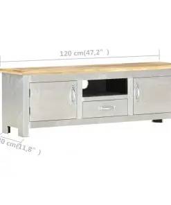 vidaXL Aviator TV Cabinet 120x30x40 cm Solid Mango Wood