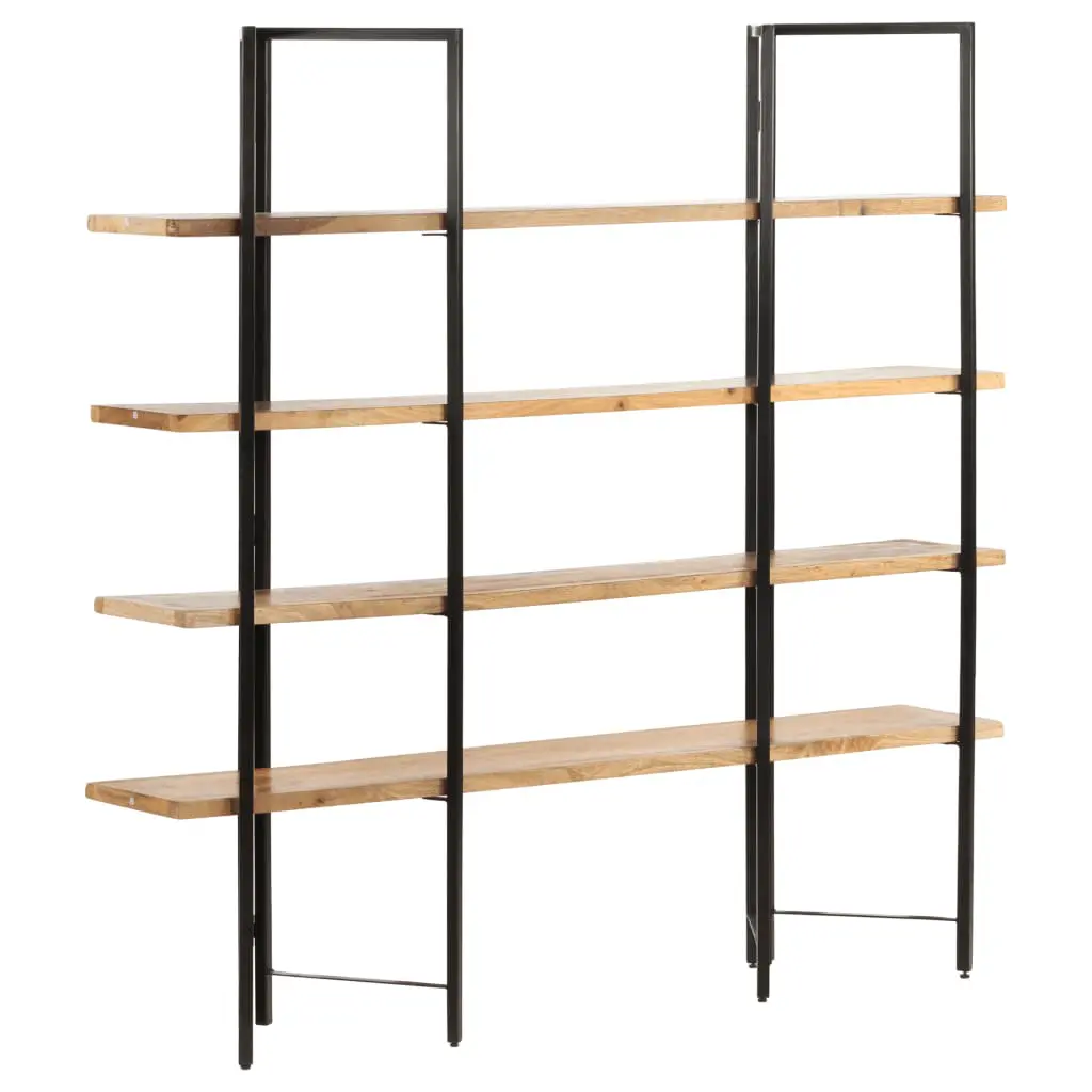 vidaXL 4-Tier Bookcase 160x35x160 cm Solid Mango Wood