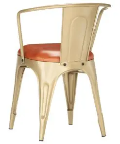 vidaXL Dining Chairs 2 pcs Brown Real Leather