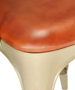vidaXL Dining Chairs 2 pcs Brown Real Leather