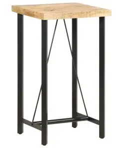 vidaXL Bar table 60x60x107 cm Rough Mango Wood