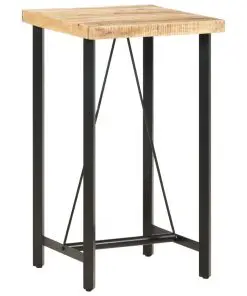 vidaXL Bar table 60x60x107 cm Rough Mango Wood