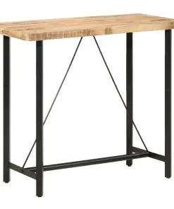 vidaXL Bar table 120x58x107 cm Rough Mango Wood