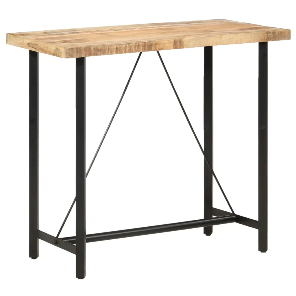vidaXL Bar table 120x58x107 cm Rough Mango Wood