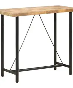 vidaXL Bar table 120x58x107 cm Rough Mango Wood
