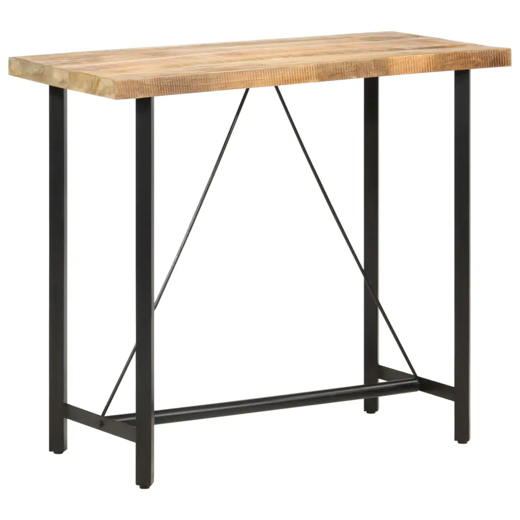 vidaXL Bar table 120x58x107 cm Rough Mango Wood