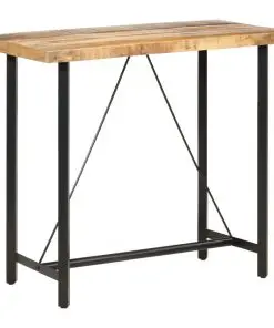 vidaXL Bar table 120x58x107 cm Rough Mango Wood