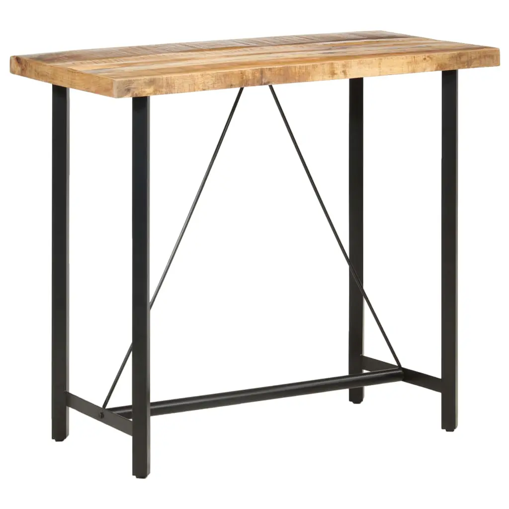 vidaXL Bar table 120x58x107 cm Rough Mango Wood