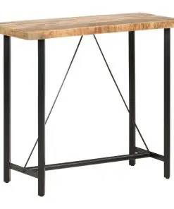 vidaXL Bar table 120x58x107 cm Rough Mango Wood