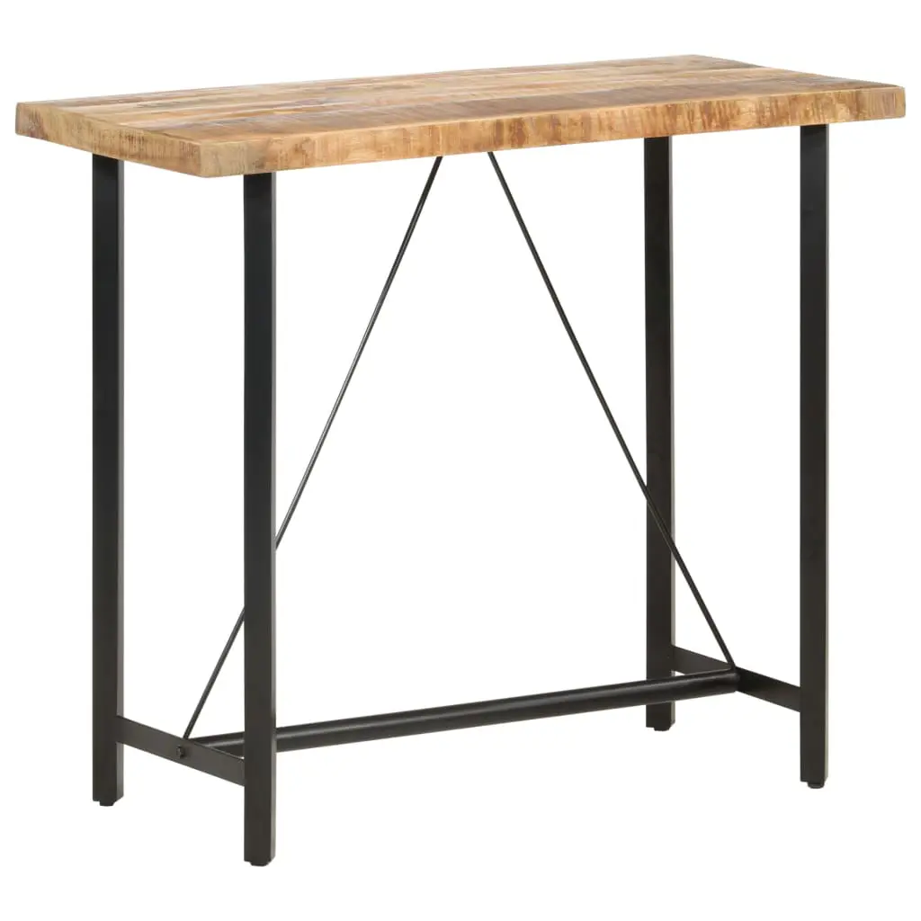vidaXL Bar table 120x58x107 cm Rough Mango Wood