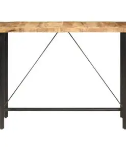 vidaXL Bar table 150x70x107 cm Rough Mango Wood