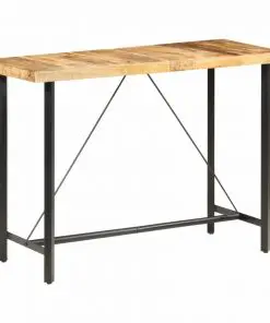 vidaXL Bar table 150x70x107 cm Rough Mango Wood