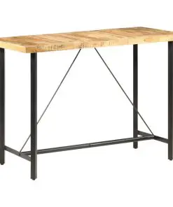 vidaXL Bar table 150x70x107 cm Rough Mango Wood