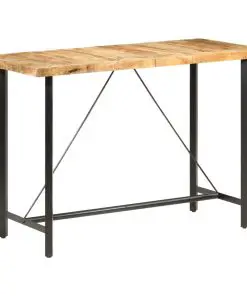 vidaXL Bar table 150x70x107 cm Rough Mango Wood