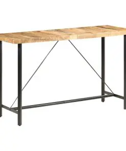 vidaXL Bar table 180x70x107 cm Rough Mango Wood