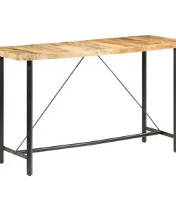 vidaXL Bar table 180x70x107 cm Rough Mango Wood