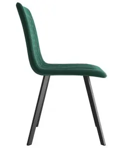 vidaXL Dining Chairs 4 pcs Green Velvet