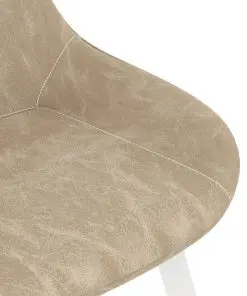 vidaXL Dining Chairs 6 pcs Cream Faux Leather