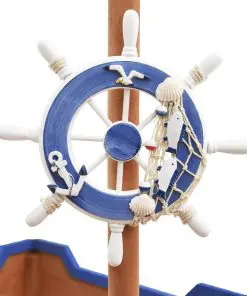 vidaXL Sandbox Pirate Ship Firwood 190×94.5×136 cm