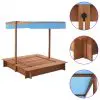 vidaXL Sandbox with Roof Firwood 122x120x123 cm vidaXL Sandbox with Roof Firwood 122x120x123 cm