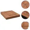 vidaXL Sandbox Firwood 95x90x15 cm