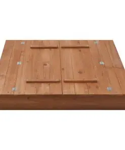 vidaXL Sandbox Firwood 95x90x15 cm