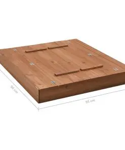 vidaXL Sandbox Firwood 95x90x15 cm