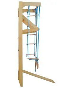vidaXL Indoor Climbing Playset with Ladders Rings Slide Wood