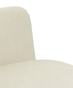 vidaXL Dining Chairs 4 pcs Cream Fabric