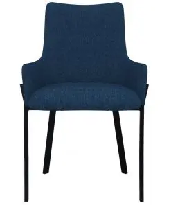 vidaXL Dining Chairs 6 pcs Blue Fabric
