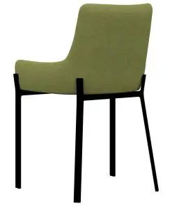 vidaXL Dining Chairs 6 pcs Green Fabric
