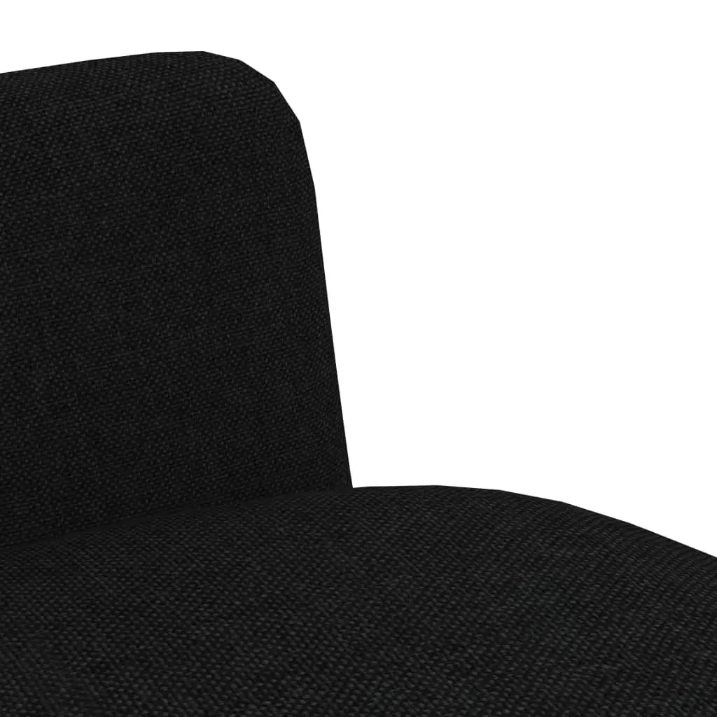 vidaXL Dining Chairs 6 pcs Black Fabric