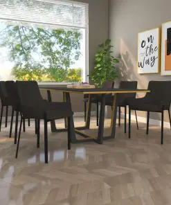 vidaXL Dining Chairs 6 pcs Taupe Fabric