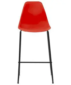 vidaXL Bar Chairs 6 pcs Red Plastic