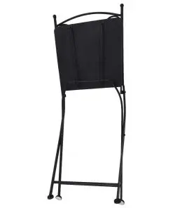 vidaXL 3 Piece Mosaic Bistro Set Ceramic Tile Grey