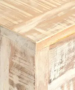 vidaXL Sideboard White 73x30x75 cm Solid Acacia Wood