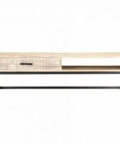 vidaXL Coffee Table White 117x50x30 cm Solid Acacia Wood