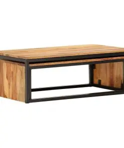 vidaXL Nesting Tables 2 pcs Solid Sheesham Wood