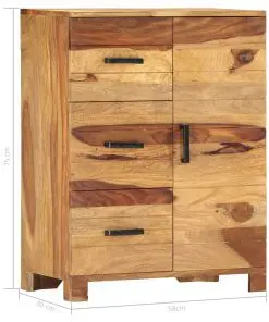 vidaXL Sideboard 58x30x75 cm Solid Sheesham Wood