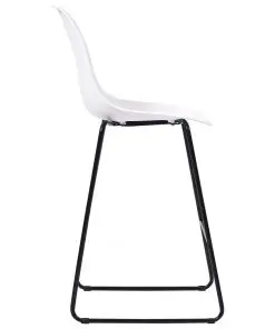 vidaXL 3 Piece Bar Set Plastic White