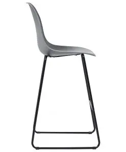 vidaXL 3 Piece Bar Set Plastic Grey